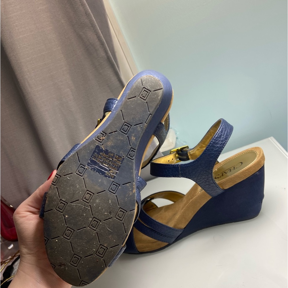 Chaps Navy Wedge - Picture 8 of 10